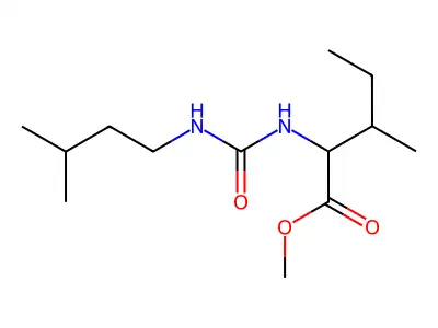 Methyl 3-methyl-2-(3-methylbutylcarbamoylamino)pentanoate structure
