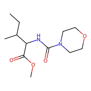 (2S,3R)-methyl 3-methyl-2-(morpholine-4-carboxamido)pentanoate structure