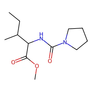 (2S,3R)-methyl 3-methyl-2-(pyrrolidine-1-carboxamido)pentanoate structure