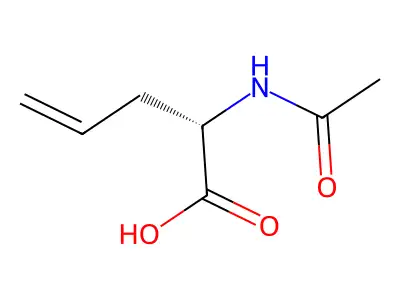 2-Acetamidopent-4-enoic acid structure