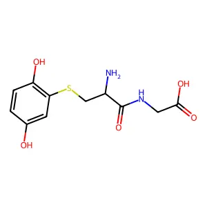 Glycine, S-(2,5-dihydroxyphenyl)-L-cysteinyl- structure