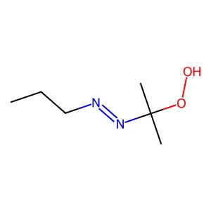 2-Propylazo-2-propyl hydroperoxide structure