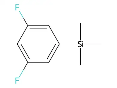 (3,5-Difluorophenyl)trimethylsilane structure