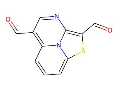 1-Thia-2a1,3-diazaacenaphthylene-2,5-dicarbaldehyde structure