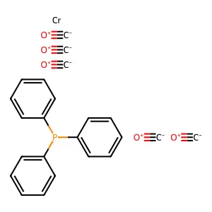Triphenylphosphinepentacarbonylchromium structure