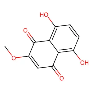 5,8-Dihydroxy-2-methoxynaphthalene-1,4-dione structure