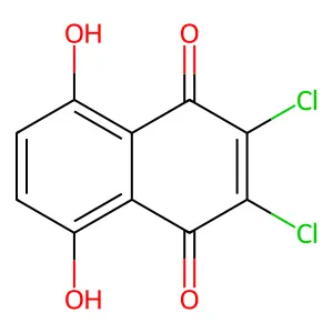 2,3-二氯-5,8-二羟基-1,4-萘醌 structure