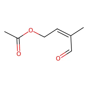 3-Formylbut-2-enyl acetate structure