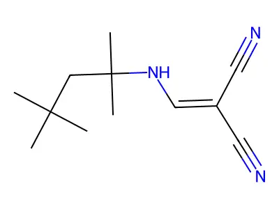 2-{[(2,4,4-Trimethylpentan-2-yl)amino]methylidene}propanedinitrile structure