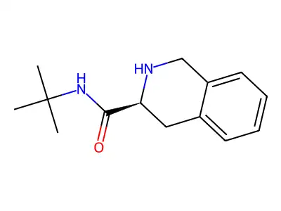 (S)-N-tert-butyl-1,2,3,4-tetrahydro-3-isoquinolinecarboxamide structure