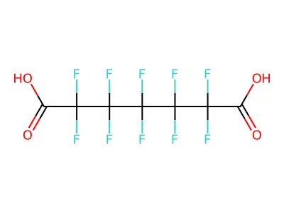Heptanedioic acid, decafluoro- structure