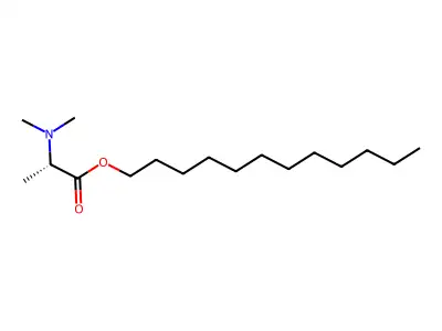 Dodecyl N,N-dimethylalaninate structure