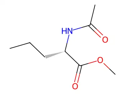 N-Acetylnorvaline methyl ester structure
