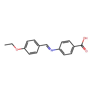 4-(((4-Ethoxyphenyl)methylene)amino)benzoic acid structure