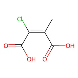 2-氯-3-甲基丁-2-烯二酸 structure