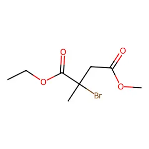 1-O-ethyl 4-O-methyl 2-bromo-2-methylbutanedioate structure