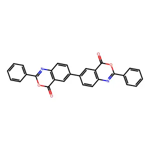 6-(4-Oxo-2-phenyl-3,1-benzoxazin-6-yl)-2-phenyl-3,1-benzoxazin-4-one structure