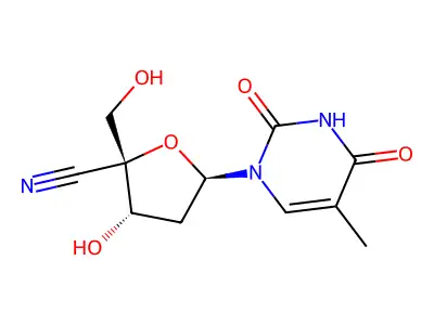 4'-Cyanothymidine structure