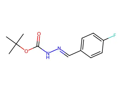 tert-Butyl-2-[(4-fluorophenyl)methylidene]hydrazinecarboxylate structure