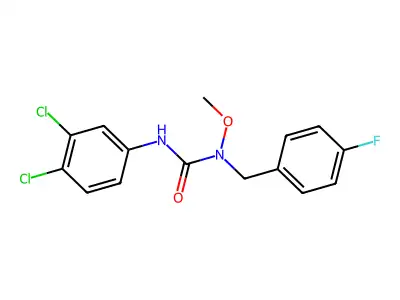 3-(3,4-Dichlorophenyl)-1-(4-fluorobenzyl)-1-methoxyurea structure