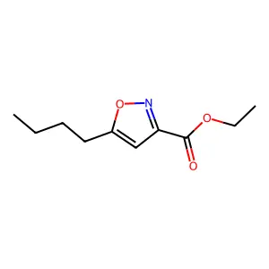 Ethyl 5-butyl-1,2-oxazole-3-carboxylate structure