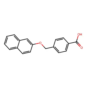 4-(naphthalen-2-yloxymethyl)benzoic Acid structure
