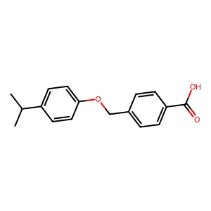 4-[(4-Isopropylphenoxy)methyl]benzoic acid structure