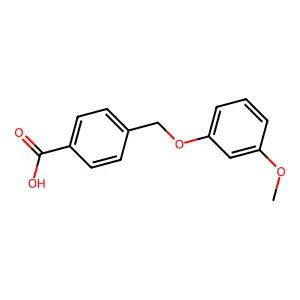 4-[(3-Chlorophenoxy)methyl]benzoic acid structure