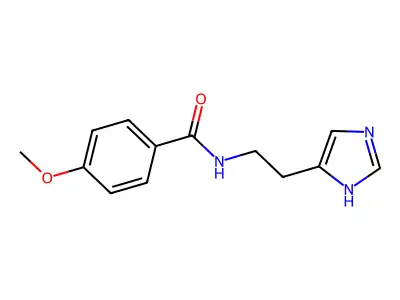 Benzamide, N-[2-(1H-imidazol-4-yl)ethyl]-4-methoxy- structure