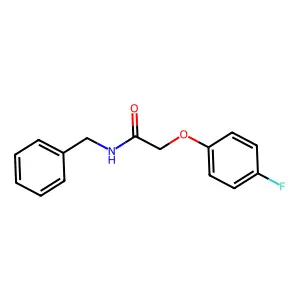 N-benzyl-2-(4-fluorophenoxy)acetamide structure