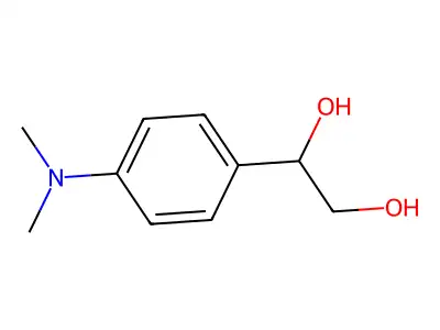 1-[4-(Dimethylamino)phenyl]ethane-1,2-diol structure