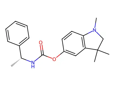 5-(1,3,3-trimethylindolinyl)-N-(1-phenylethyl)carbamate structure