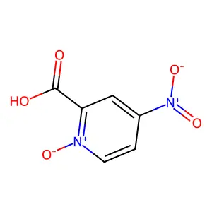 4-硝基吡啶-2-甲酸1-氧化物 structure