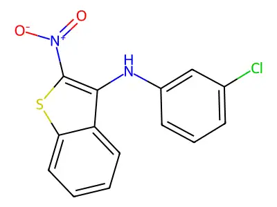 N-(3-Chlorophenyl)-2-nitro-1-benzothiophen-3-amine structure