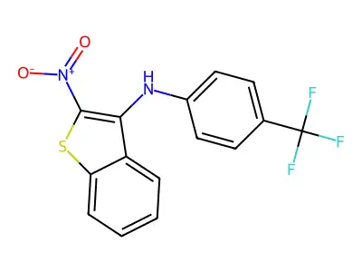 (4-Methoxy-phenyl)-(2-nitro-benzo(b)thiophen-3-yl)-amine structure