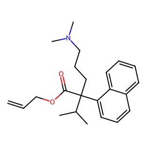 Prop-2-en-1-yl 5-(dimethylamino)-2-(naphthalen-1-yl)-2-(propan-2-yl)pentanoate structure