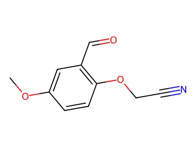 2-(2-Formyl-4-methoxyphenoxy)acetonitrile structure