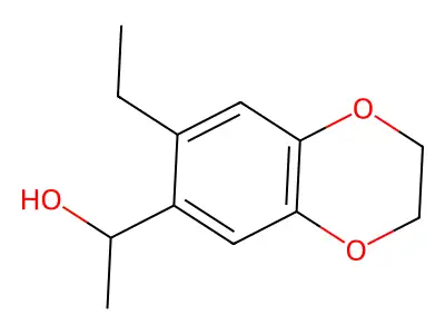 1-(7-Ethyl-2,3-dihydro-1,4-benzodioxin-6-yl)ethanol structure