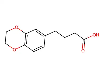 2,3-Dihydro-1,4-benzodioxin-6-butanoic acid structure
