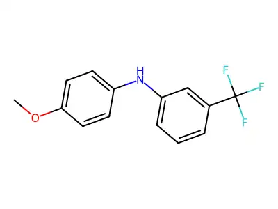 3-Trifluoromethyl-4'-methoxydiphenylamine structure