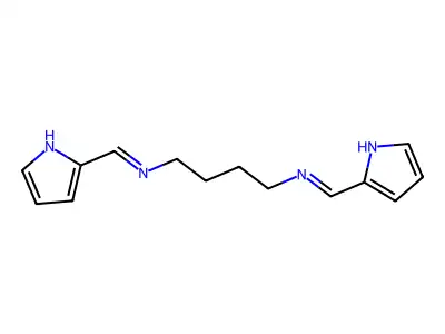 1,4-Butanediamine, N,N'-bis(1H-pyrrol-2-ylmethylene)- structure