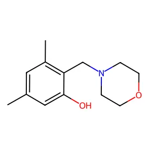 3,5-Dimethyl-2-(morpholinomethyl)benzenol structure