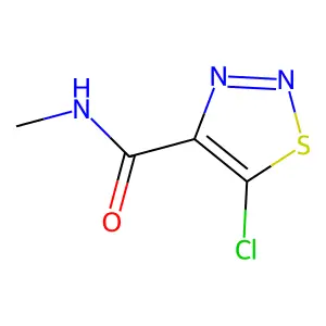 1,2,3-Thiadiazole-4-carboxamide, 5-chloro-N-methyl- structure