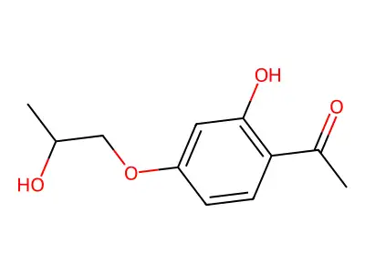1-(2-Hydroxy-4-(2-hydroxypropoxy)phenyl)ethanone structure