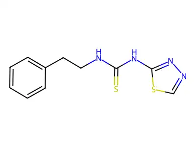 Thiourea, N-(2-phenylethyl)-N'-1,3,4-thiadiazol-2-yl- structure