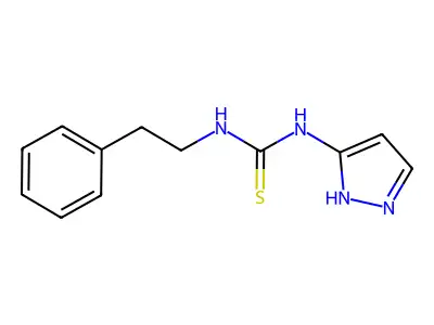 Thiourea, N-(2-phenylethyl)-N'-1H-pyrazol-3-yl- structure