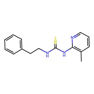 1-(3-Methylpyridin-2-yl)-3-(2-phenylethyl)thiourea structure