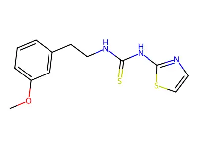 Thiourea, N-(2-(3-methoxyphenyl)ethyl)-N'-2-thiazolyl- structure