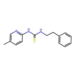 Thiourea, N-(5-methyl-2-pyridinyl)-N'-(2-phenylethyl)- structure
