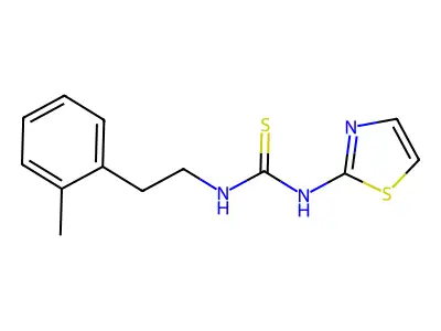Thiourea, N-(2-(2-methylphenyl)ethyl)-N'-2-thiazolyl- structure